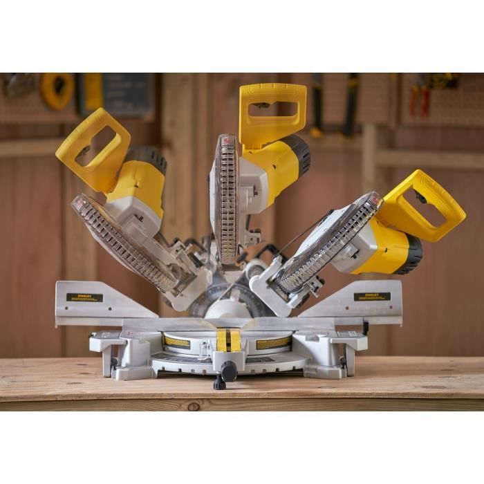 254 mm radial arm saw - 1800W - 30 mm bore, 0-4800 rpm - STANLEY FATMAX, SM1800-QS