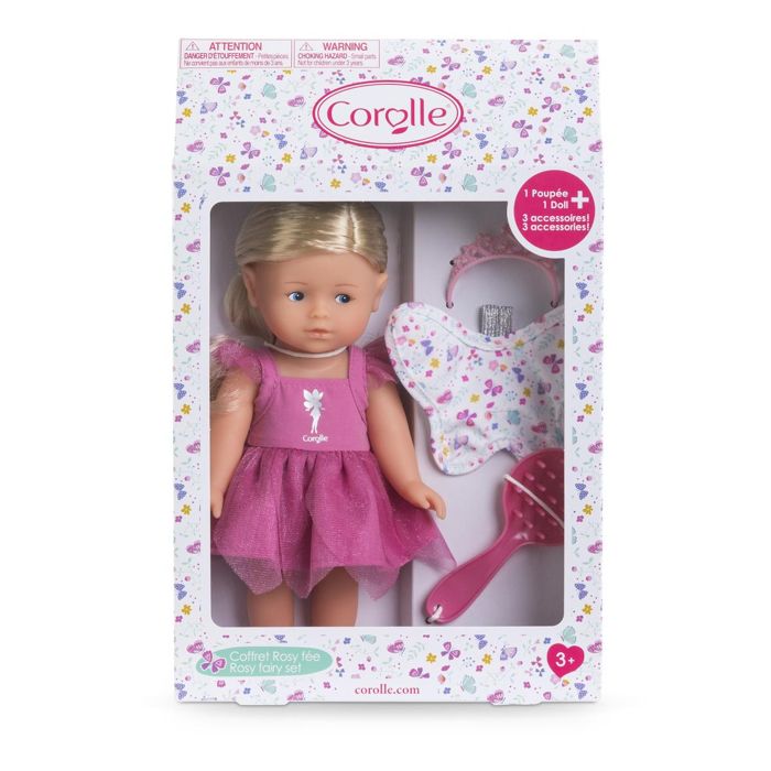 Mini Corolline Box Set - Corolle - Rosy Fée - Vinyl Doll - Fairy Dress - Butterfly Wings