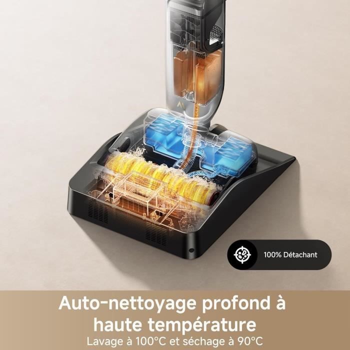 MOVA X4 Pro - Washer Vacuum Cleaner - Hot Water Wash - Anti-Tangle - Self-Cleaning at 100 C - 20 kPa Suction