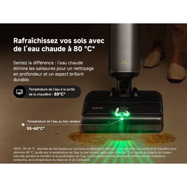 MOVA X4 Pro - Washer Vacuum Cleaner - Hot Water Wash - Anti-Tangle - Self-Cleaning at 100 C - 20 kPa Suction