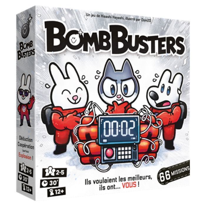 Bomb Busters Cooperative Game - ASMODEE - CGBOMB01FR - Red - Ages 12 and up