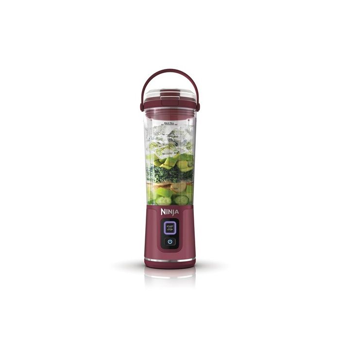 NIN171Blender portable Ninja Blast - BC151EUCR - bol 530 ml - autonomie 2h - sans fil - sans BPA - Cranberry