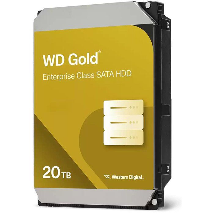 WD Gold - WD203KRYZ - Hard Drive - 20 TB - 3.5" - 7,200 RPM