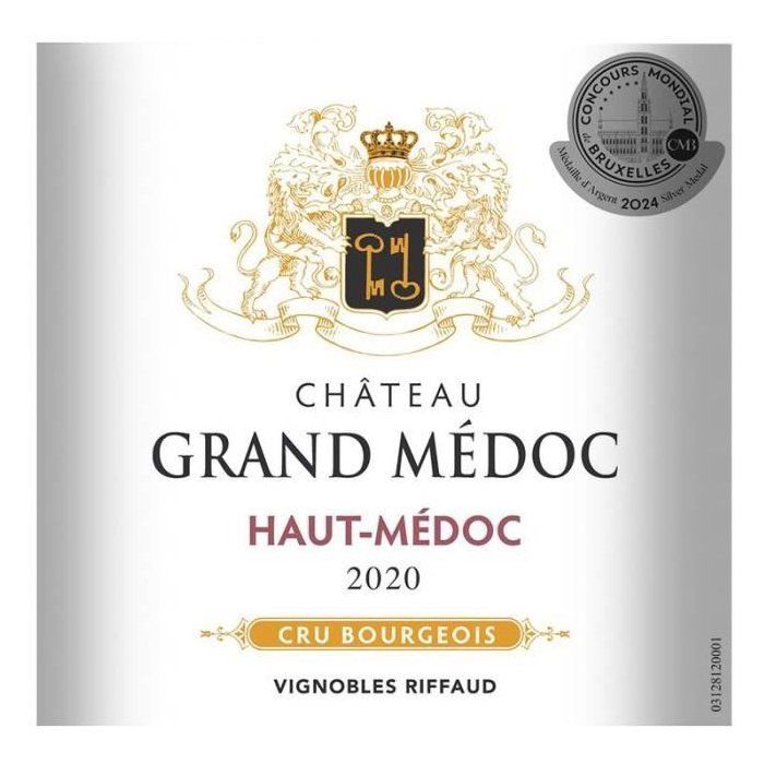 Château Grand Médoc 2020 Haut-Médoc Cru Bourgeois - Bordeaux Red Wine