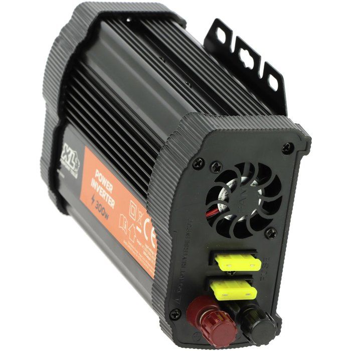 Convertisseur - XL PERFORM TOOLS - 12V-230V - 300 W - 2 fusibles inclus - 2 sorties USB