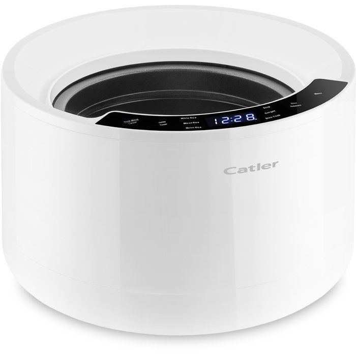 CATLER CR 600 Multifunction Electric Rice Cooker - Ceramic Inner Pot - 6 Automatic Programs - Soup - White