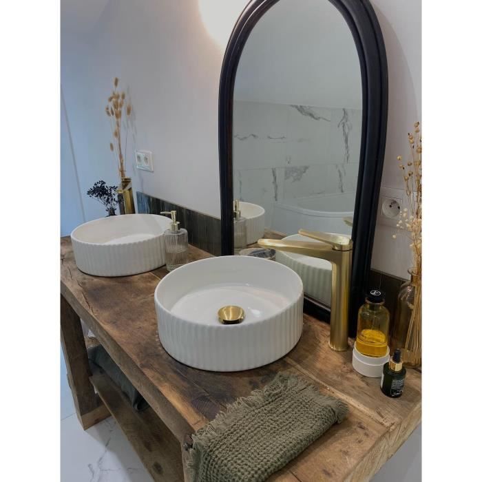 Edouard Rousseau - GLOSS HIGH Basin Mixer Tap - Brushed Brass