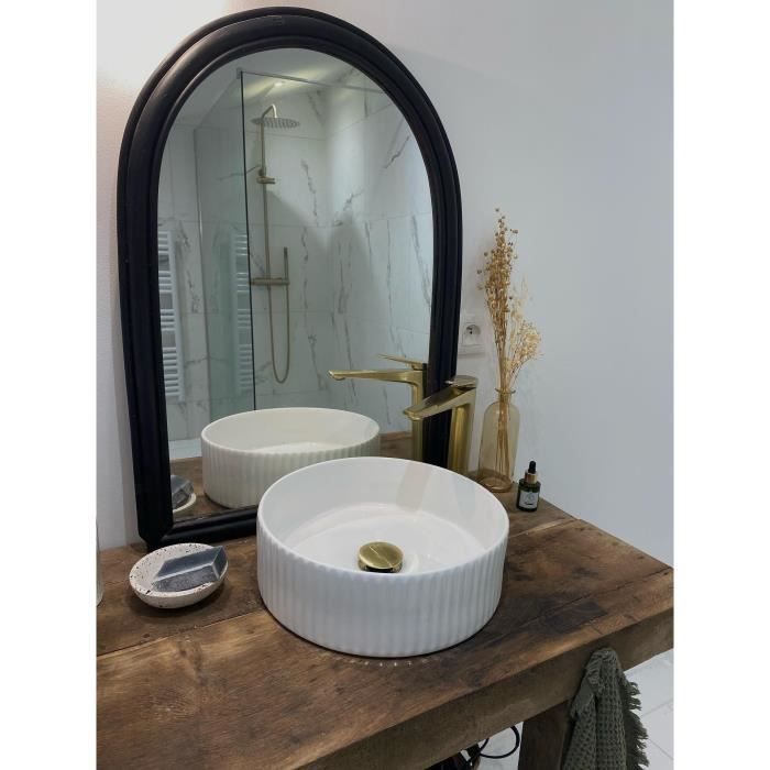 Edouard Rousseau - GLOSS HIGH Basin Mixer Tap - Brushed Brass