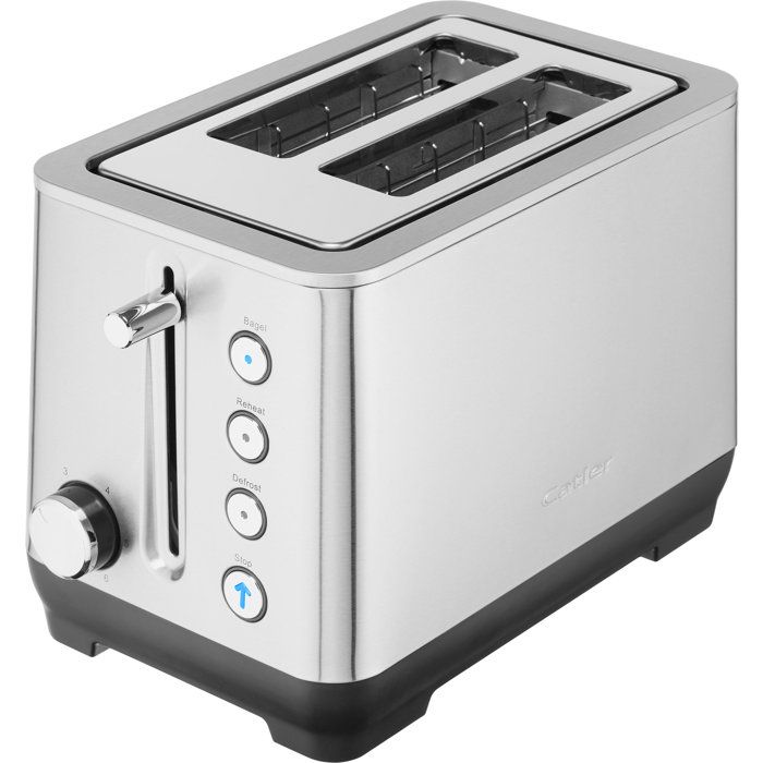 CATLER TS 4013 2-slot toaster - Bagel function - Defrost - Reheat - Brushed stainless steel finish that resists fingerprints