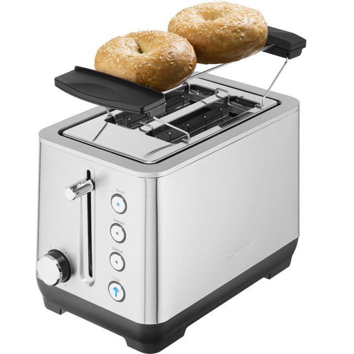 CATLER TS 4013 2-slot toaster - Bagel function - Defrost - Reheat - Brushed stainless steel finish that resists fingerprints