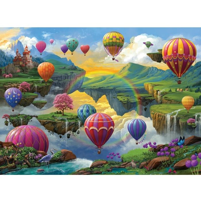 Puzzle - RAVENSBURGER - Valley of the Hot-Air Balloons - 500 pieces - 49 x 36 cm - Perfect for the whole family