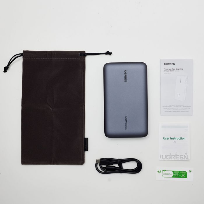 Portable Charger - UGREEN - 20,000 mAh - 100W - Version 2 - Gray