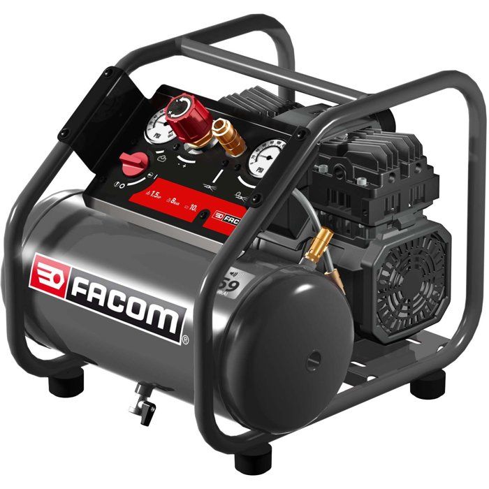 Air Compressor - Horizontal - Facom - Quiet - 6 L - 1.6 HP - Quiet