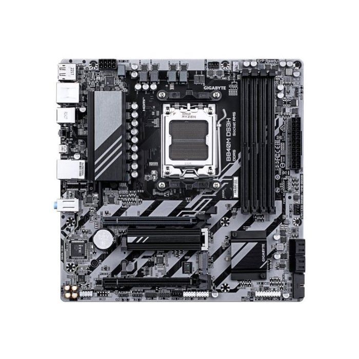 Carte mère - GIGABYTE - B840M DS3H - Format Micro-ATX - Chipset AMD B840 - DDR5 & PCIe 5.0