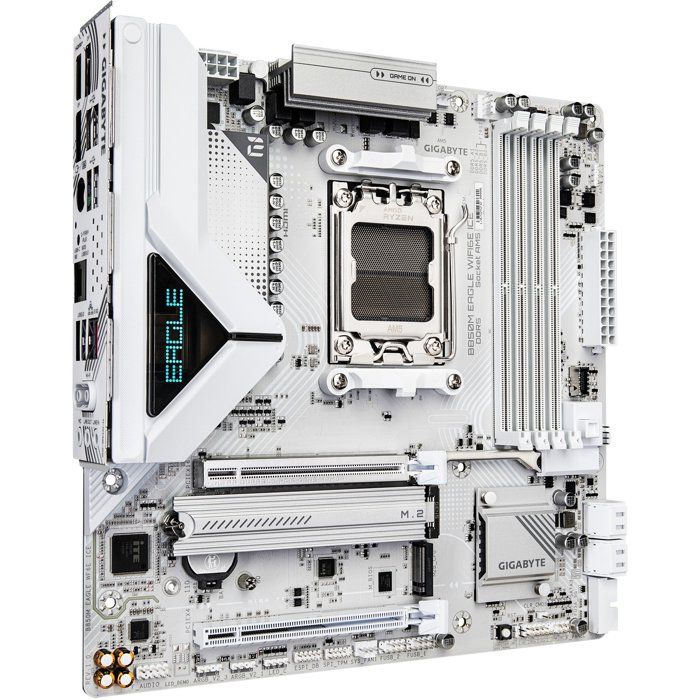 Carte mere - GIGABYTE - B850M EAGLE WF6E ICE - Format Micro-ATX - Chipset AMD B850 - DDR5 & PCIe 5.0 - WiFi 6E