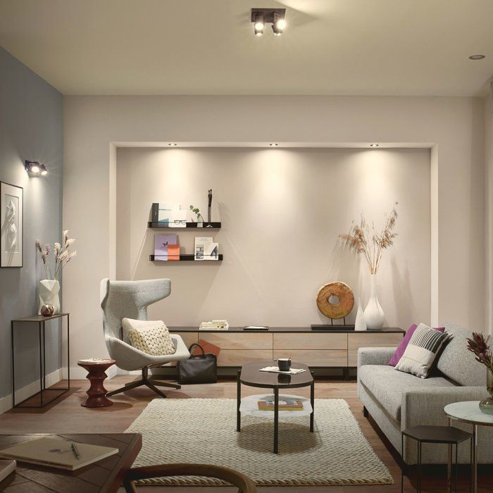LED Recessed Spotlight - PHILIPS HUE - Milliskin - 3-Pack - White - GU10