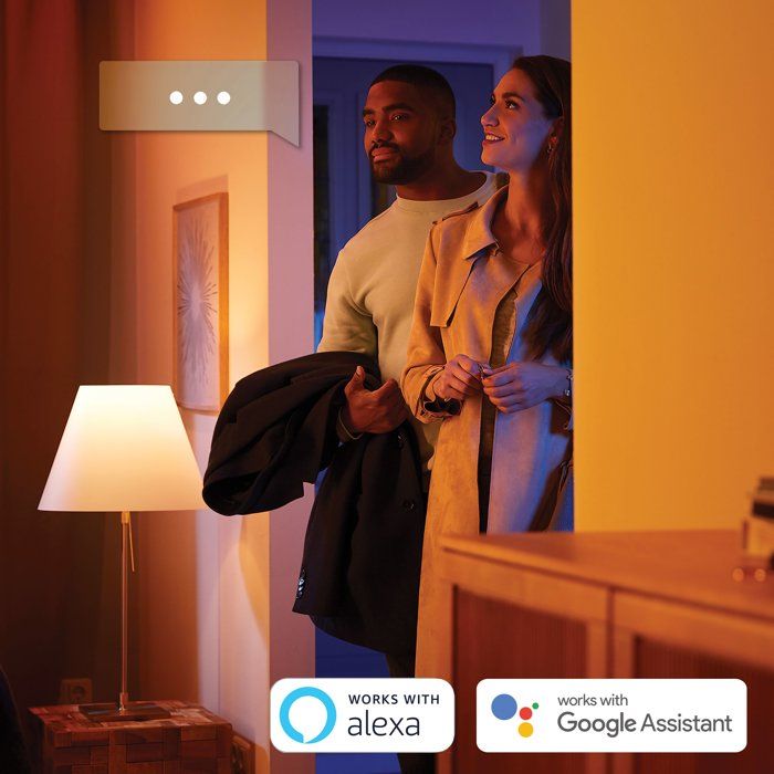 LED Recessed Spotlight - PHILIPS HUE - Milliskin - 3-Pack - White - GU10