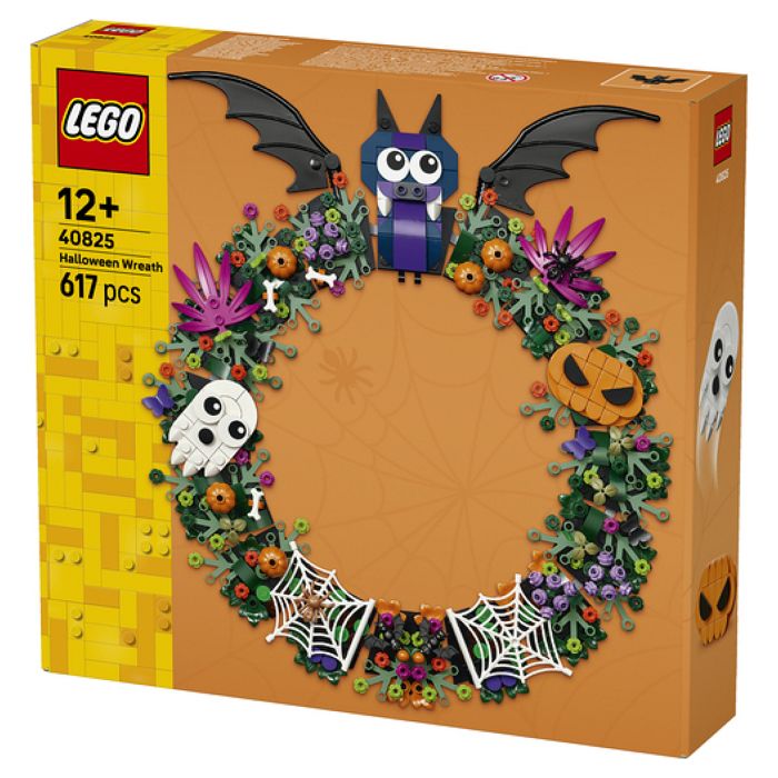 LEGO Halloween Building Set - 40825 - Decorative Wreath, Bats, Pumpkins, and Ghost - Ages 12 and up
