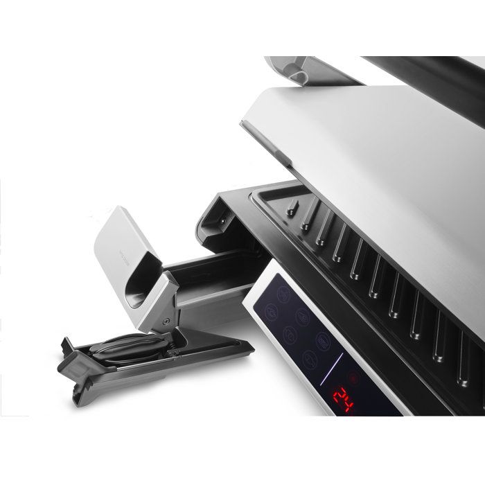 CATLER GR 7010 Smart Contact Grill - Temperature Probe - 6 Touchscreen Programs - Meat - Stainless Steel Grates