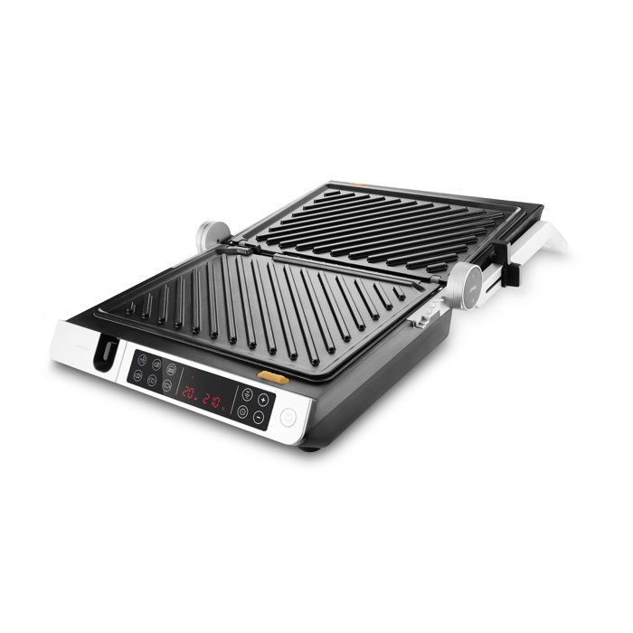 CATLER GR 7010 Smart Contact Grill - Temperature Probe - 6 Touchscreen Programs - Meat - Stainless Steel Grates