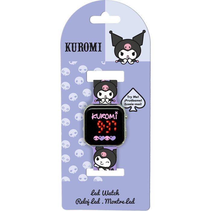 Kuromi LED Watch with Time and Date Functions