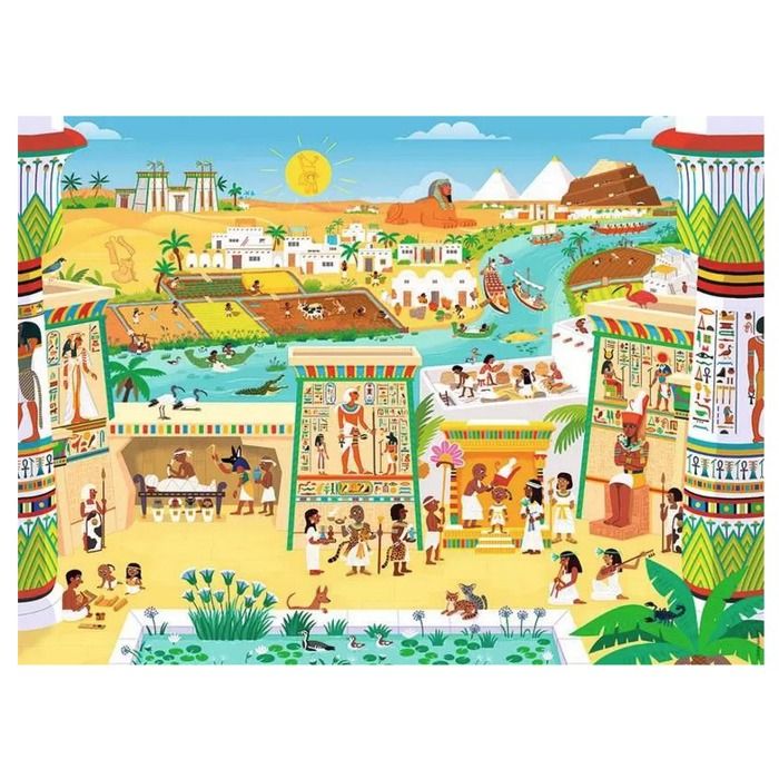 Puzzle for 6-Year-Olds - Kididoc Puzzle - In the Time of the Pharaohs