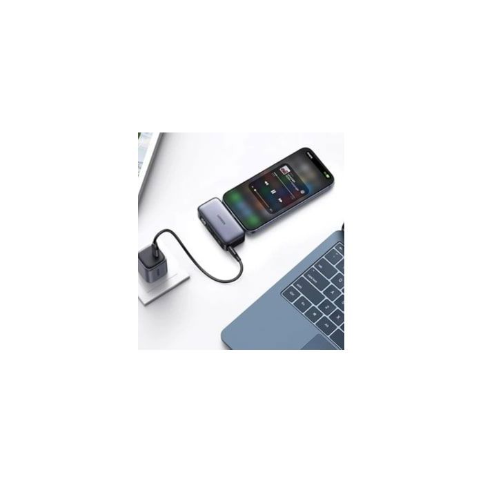 Portable Power Bank - UGREEN - 5,000 mAh - USB-C Connector - With Stand - Black