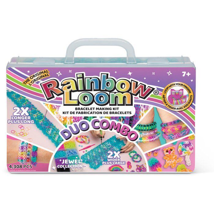 RAINBOW LOOM - Creative Bracelet Kit - Rubber Bands - 4,000 pieces - Ages 7+ - Accessories Included