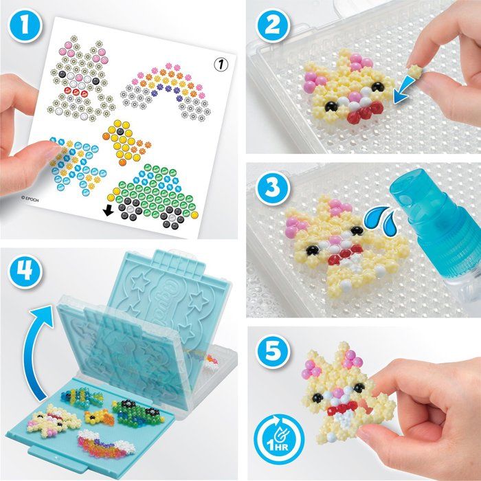Creative Kit - AQUABEADS - Discovery - 500 Beads - Water-Activated Beads - Flip Tray