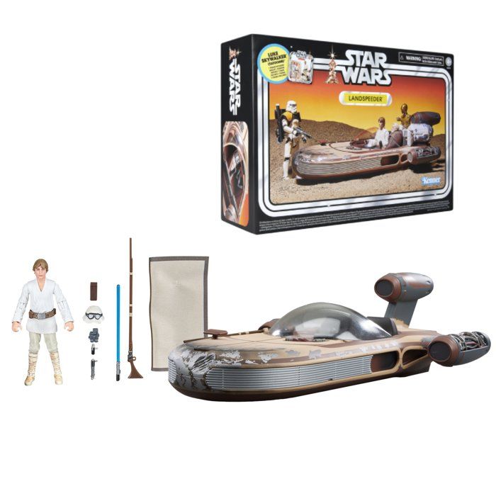 Luke Skywalker's Star Wars Landspeeder, 9.5 cm action figure and collectible vehicle, The Vintage Collection Star Wars: A New