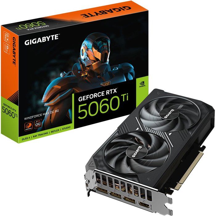 GIGABYTE - WF2MAX - Graphics Card - NVIDIA RTX 5060 Ti OC - 8 GB