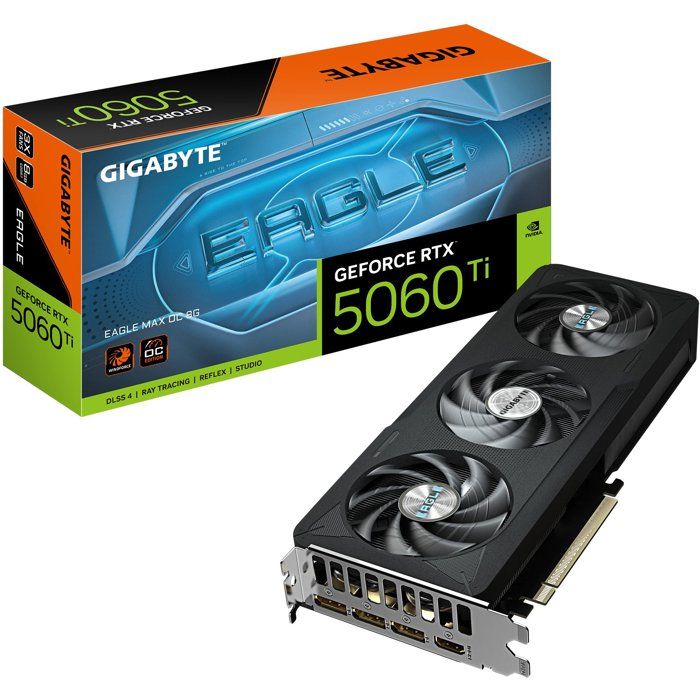 GIGABYTE - EAGLEMAX - Graphics Card - NVIDIA RTX 5060 Ti OC - 8 GB