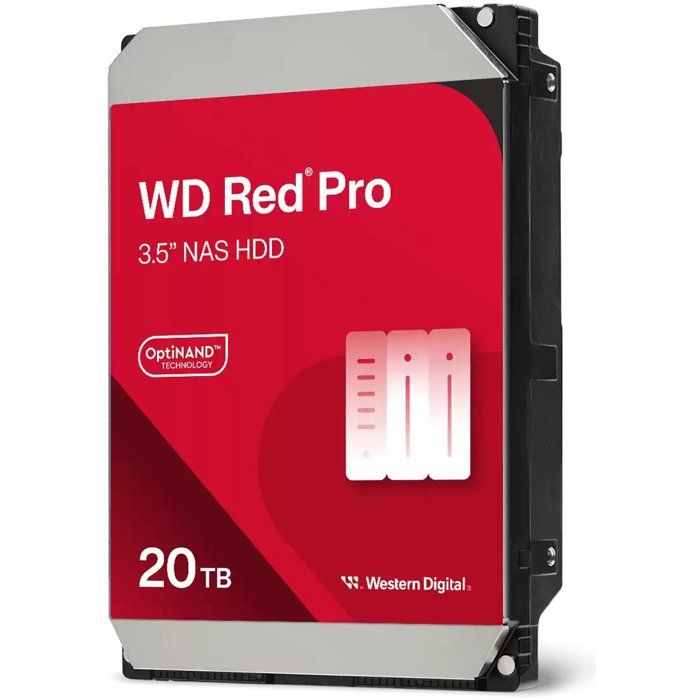 WD Red Pro - WD202KFGX - Hard Drive - 20 TB - 3.5" - 7,200 RPM