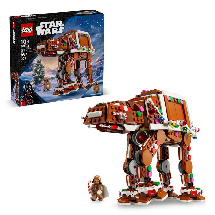 LEGO Star Wars 40806 - Gingerbread-Style AT-AT Walker + Darth Vader - Kids' Set - Ages 10 and up