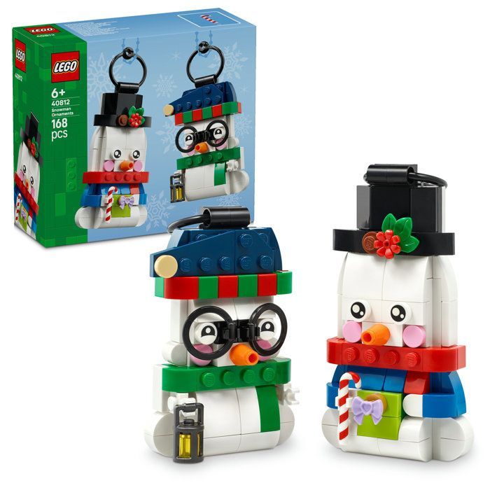LEGO 40812 - Decorative Snowmen - 2 Hanging Figures - Kids' Set - Ages 6 and up