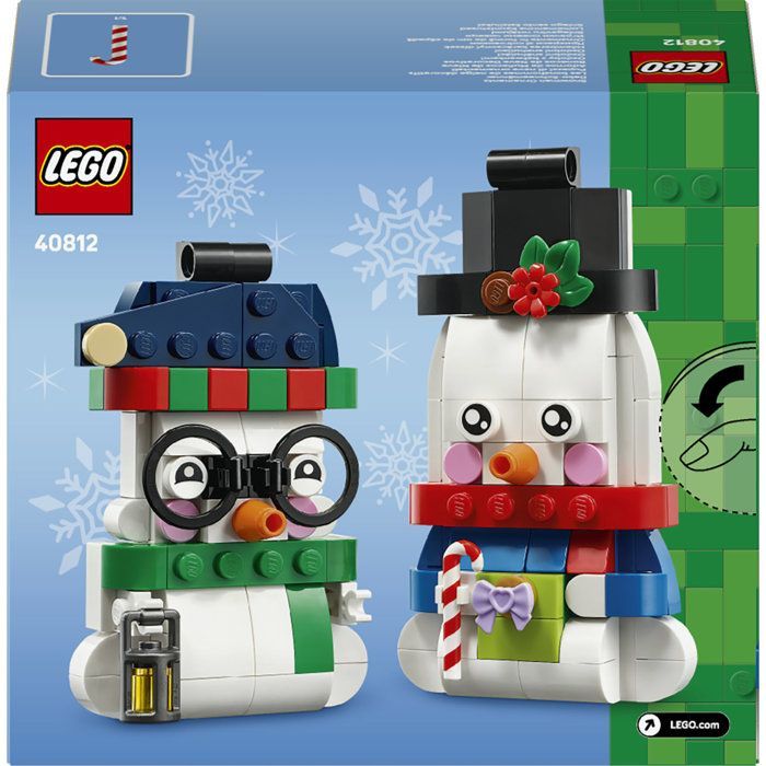 LEGO 40812 - Decorative Snowmen - 2 Hanging Figures - Kids' Set - Ages 6 and up
