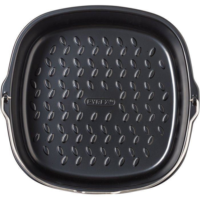 Square Dish with Handle - PYREX - Glide 22x21 cm - nonstick - air fryer - PFAS-free