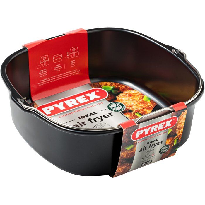 Square Dish with Handle - PYREX - Glide 22x21 cm - nonstick - air fryer - PFAS-free