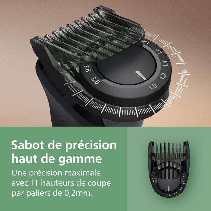 Tondeuse multi-usages - PHILIPS - Série 7000 - 16 en 1 - 21 hauteurs de coupe - Étanche