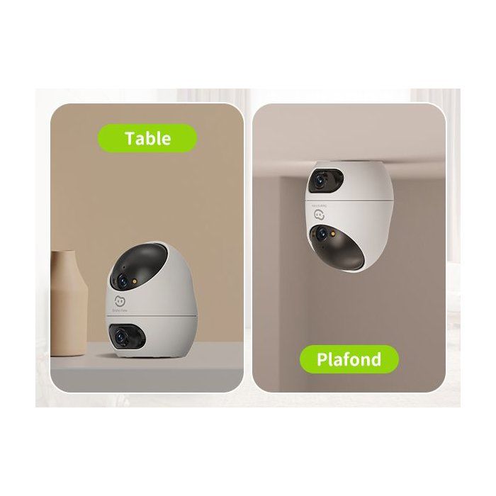 Security Camera - BEANS VIEW - D220 Dual 2K - Indoor - Wi-Fi - Night Vision