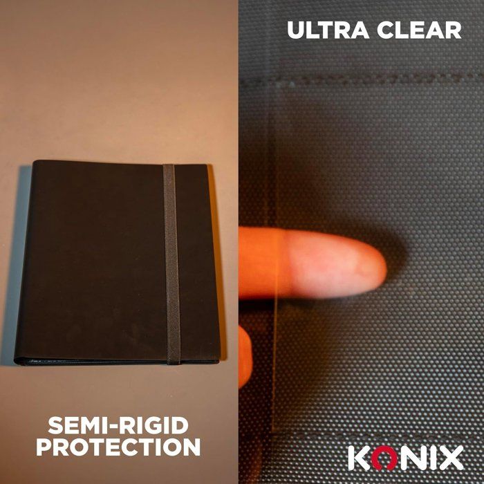 360-Card Trading Card Album - Konix - 9 63 x 88 mm sleeves per page - Compatible with Magic: The Gathering, Pokémon, and Yu-Gi-Oh!