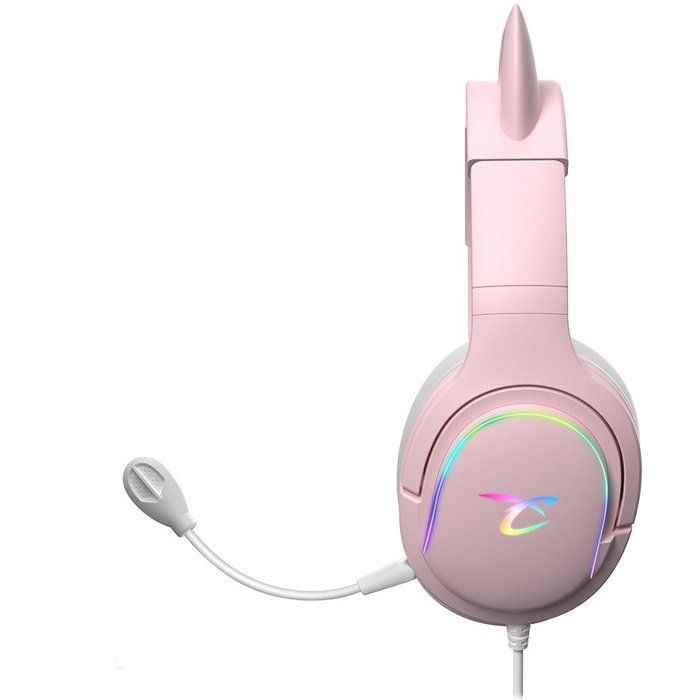 Gaming Headset - SUBSONIC - Spectra LED Pink - 50 mm Drivers - Dynamic RGB LEDs - Multi-platform