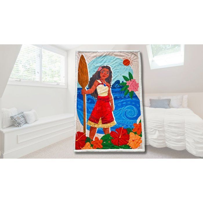 Sherpa Blanket - DISNEY MOANA - 100 x 150 cm