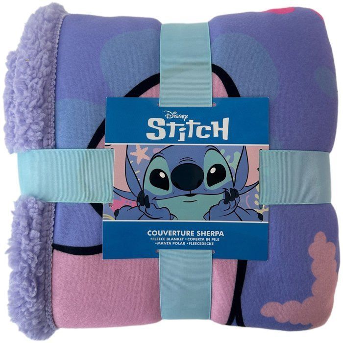 Plaid Sherpa - DISNEY STITCH - Always Sunshine - 100 x 150 cm