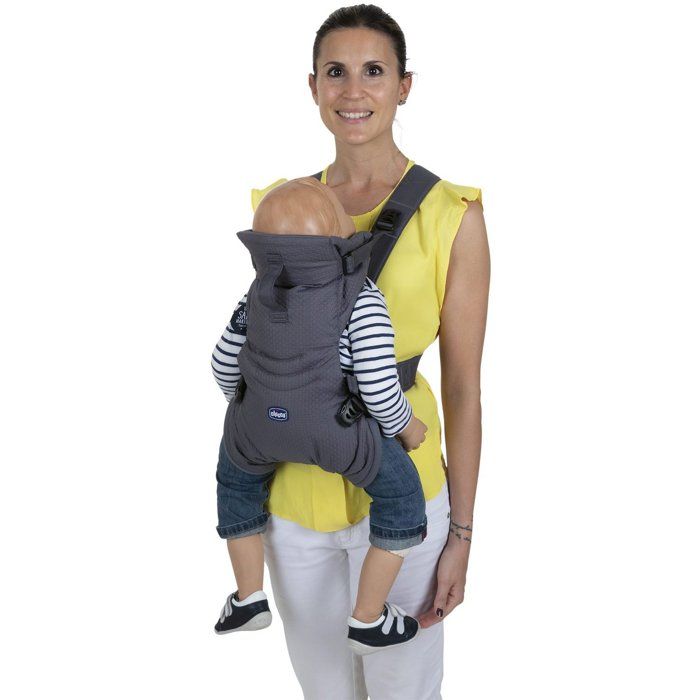 Baby Carrier - CHICCO - Easy Fit - Ergonomic - Adjustable - Moon Grey