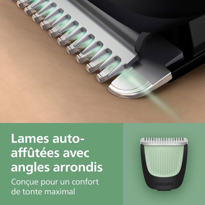 Tondeuse multi-usages - PHILIPS - Série 3000 - 7 en 1 - 6 hauteurs de coupe - Autonomie 60 min