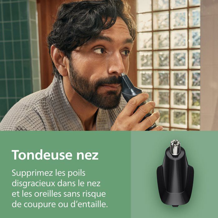 Tondeuse multi-usages - PHILIPS - Série 3000 - 7 en 1 - 6 hauteurs de coupe - Autonomie 60 min
