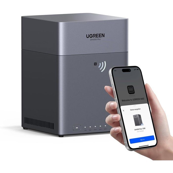 Serveur NAS - UGREEN - DH4300 Plus - 4 baies - 8 Go