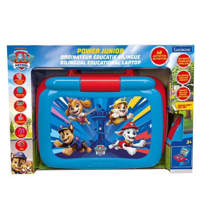 Educational Computer - Paw Patrol - 100 Activities - French/English - Realistic Keyboard
