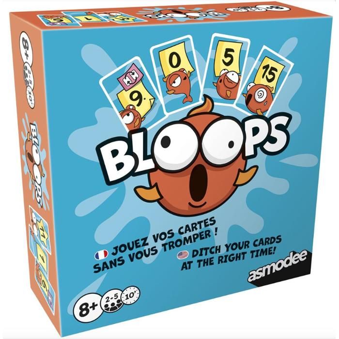 Bloops - Card Games - ASMODEE - ZYGPUN0101FR - Blue - Ages 8 and up